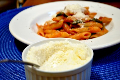 penne cu costita afumata si spanac 06