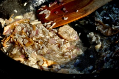 risotto cu ciuperci si mazare 05