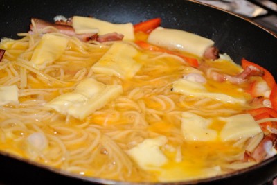 spaghetti frittata 07