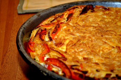 spaghetti frittata 08