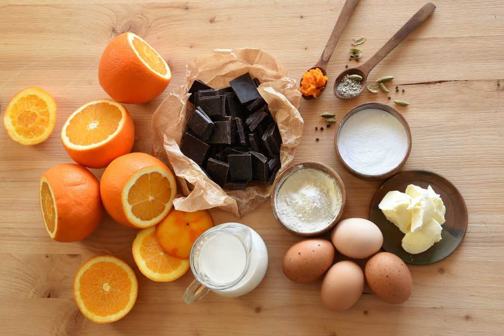 Ingrediente Mousse de ciocolată cu cardamom